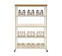 CuCummoo Étagère sur pied à roulettes à 5 étages - Étagère de cuisine étroite avec roulettes - Étagère de rangement pour micro-ondes - Étagère à chaussures multifonction - Pour salon, cuisine, bureau