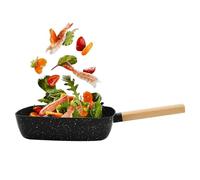 CuCummoo Mini Cooking Pan Poêle à frire anti-adhésive - 6,5 cm - Bord haut - Poêle universelle - En acier inoxydable - De qualité supérieure - Compatible avec tous les types de plaques de cuisson - 18