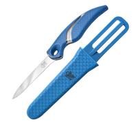 Cuda Netzmesser Couteau à Filet Mixte, Bleu/Argent, Taille Unique