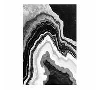 CUDAOO De Mode Vintage Affiche Noir Murale Motifs tourbillonnant en vortex Tableaux Pour Salon Moderne le salon Bureau du corridor Decoration à La Maison(Noir et blanc)-60x90cm Sans cadre