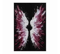 CUDAOO Peinture Sur Toile Tableau Ailes Ailes Affiches et Gravures, S'applique à Tableau Decoration Murale Chambre Salon Maison Deco Cuisine(blanc)-60x80cm Sans cadre