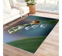 CUDAOO Tapis de Salon Imprimé Coloré Intérêt Suzuka Tapis de Salon, Chambre Adulte Salle à Manger Bureau(Blanc)-90x150cm