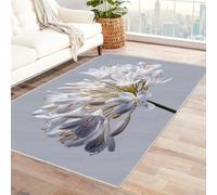 CUDAOO Tapis de Salon Imprimé Coloré Les Cent Blancs Tapis de Salon, Chambre Adulte Salle à Manger Bureau(Rouge)-150x180cm
