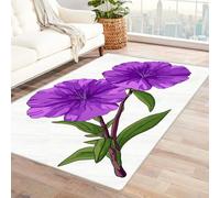 CUDAOO Tapis de Salon Imprimé Coloré Projet de Ligne Violette Tapis de Salon, Chambre Adulte Salle à Manger Bureau(La Couleur Violette)-180x240cm