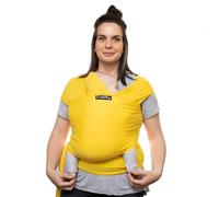 CuddleBug Écharpe de Portage Facile à Enfiler - Porte Bébé Naissance Multifonctionnel Pour les Bébés Jusqu’à 16 Kg - Écharpe de Portage Sling Mains Libres - Couverture de Portage (Jaune/Yellow)