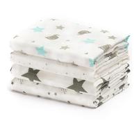 CuddleBug Langes Bébé Mousseline, Coton Lot de 4, Nuits Étoilées
