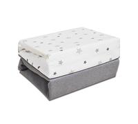 Cuddles Collection Lot de 2 draps de lit pour berceau 55 x 86 cm, compatibles avec Next To Me, 100 % jersey de coton (étoiles magiques)