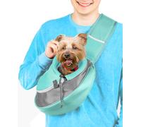 Cuddlissimo! Sac de transport à bandoulière pour petit chien, chiot, chat, sac à main pour Pooch Doggy, Doggie, Yorkshire, Chihuahua, Baby Papoose Bjorn - Sac à dos de voyage sur le devant pour la