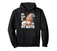 Cuddly Cat Grandpa Gnome For Cat Mom My Cat Is My Bestie Sweat à Capuche