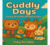 Cuddly Days: Cozy Animal Adventures: A Wholesome Coloring Book for Kids, Teens & Adults Who Love Cute Animals