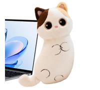 Cuddly Feline Doll, Adorable Kitten Hugger, 10.6 Inches Velvet Shell with Plush Filling, Heavy Duty Animal Pillow, Aesthetic Sitting Statuette with Vivid Feature, Soft Toy for Bedroom and Desk