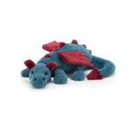 Cuddly Toy Dragon 30 cm - Jouet en peluche dragon doux et lavable Cadeau pour enfants bébé fille garçon (couleur : Scarlet)