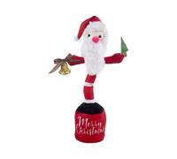 Cuddly Toy Santa Claus Children's Toy, Christmas Plush Toys, Singing and Dancing Electronic Shake-Dancing Santa Claus Pl SZRH A-F