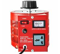 CUDTAPI Convertisseur de transformateur de régulateur de Tension ca de transformateur Variable Variac 500VA-3000VA Bobine de cuivre intégrée for l'alimentation(1KVA Meter)