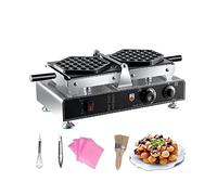 CUDTAPI Gaufrier électrique Hong Kong Bulle Oeuf bouffée gâteau Faisant la Machine réversible Double Casserole Cuisine Appareil ménager