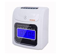 CUDTAPI Horloge de l'employé Horloge 913D Punch Card Machine English Key Type de présence Machine Horloges for Les employés Petites Entreprises