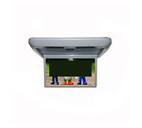 CUDTAPI Lecteurs vidéo de Voiture de 13,3 Pouces HD écran LCD Moniteur de Montage sur Le Toit Affichage Rabattable Auto Plafond TV FM IR Lien de Haut-Parleur(Gray Car Monitor)