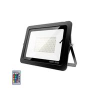 CUDTAPI Projecteurs LED Extérieur RVB Lampe légère inondable 3 0W 50W 100W Éclairage de Jardin éclairage imperméable Reflector LED Spotlight avec télécommande(100W)