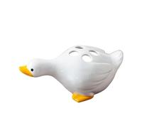 CUDVOLHTU Brosse à Dents en céramique créative, Porte-Brosse à Dents for Enfants, Motif Canard Mignon(White)
