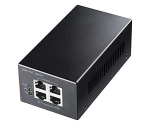 Cudy 2 canaux Gigabit PoE Injector, 10/100 / 1000Mbps, 2 Gigabit entrée, 2 PoE Sortie, 2 x 30 Watts Adaptateur PoE, Montage Mural, Se Conformer 802.3at / 802.3af, 48V