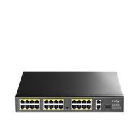 Cudy 24-Port 10/100M PoE+ Switch with 2 Gigabit Port+ 1SFP 300W Unmanaged