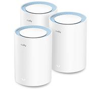 Cudy AC1200 Whole Home Mesh Lot de 3 routeurs WiFi Double Bande AC1200, Extension de portée, VPN, DNS au-Dessus TLS, IPv6, DDNS, M1200 3-Pack
