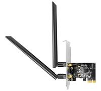 Cudy AC1300 Adaptateur sans fil double bande PCIe WiFi pour PC, 1300 Mbps WiFi 5 vitesses, 5 GHz/2,4 GHz, 2 antennes amovibles, compatible Windows 11/10, comprend des supports standard et discrets