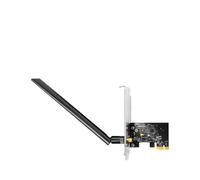 Cudy AC650 Adaptateur sans fil double bande PCIe WiFi pour PC, 650 Mbps WiFi 5 vitesses, 5 GHz/2,4 GHz, 802.11ac/n, compatible Windows 11/10, comprend des supports standard et discrets, WE650