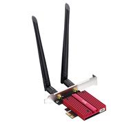 Cudy Adaptateur PCIe Wi-Fi 6E, Bluetooth 5.3, AX5400 avec OFDMA, WE3000S | Clé PCI-Express WiFi 6E BT 5.3, 2 402 574 Mbps, 6 GHz, dissipateur thermique, Intel AX210, A2DP/HFP/HSP, BLE classique bimode