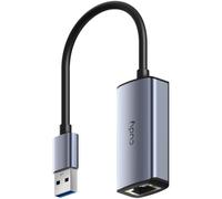 Cudy Adaptateur USB 3.0 vers Ethernet 2,5 G, USB-A, RJ45, UE25A | USB-A 3.0 vers RJ45 2,5 GbE, 10/100/1000/2500 Mbps, puce Realtek, Plug-and-Play, Wake-on-LAN, contrôle de flux