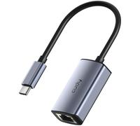 Cudy Adaptateur USB C vers Ethernet, adaptateur réseau filaire Gigabit, adaptateur LAN Thunderbolt en aluminium RJ45 1000 Mbps, compatible avec MacBook, iPhone 15/16, Steam Deck, Switch