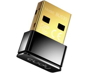 Cudy Adaptateur USB Nano Bluetooth 5.3, USB-A, Windows, Linux, BU530 T 5.3 nano (USB-A), 2 g, pilote automatique pour Windows 10/11, rétrocompatibilité BT, audio à très faible latence