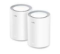 Cudy AX3000 Système De Maillage Wi-FI 6, 2,5G WAN, Backhaul Ethernet, Idéal pour 1Gig+ Internet, Wireguard, OpenVPN, Zerotier, M3000 2-Pack (M3000 2-Pack V2.0)