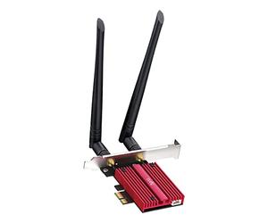Cudy AX5400 Carte PCIE WiFi 6E PCIE, Bluetooth 5.2, Module AX210 À L'intérieur, Bluetooth 5.2, 802.11ax, Windows 11/10 64bit, WE3000S