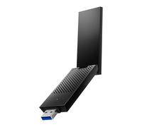 Cudy AXE5400 Tri-Band Wi-Fi 6E Wireless USB 3.0 Adaptateur WU5400 WiFi pour PC de bureau, prend en charge Windows 11/10, antennes à gain élevé, 6GHz, 1024-QAM, 160MHz, WPA3