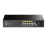 Cudy Commutateur GS1010PE 10 ports Gigabit PoE+ 120W 8 PoE 2 uplink 802.3af/at sans ventilateur