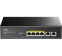 CUDY Commutateur Gigabit PoE+ à 6 ports 65W GS1006P