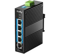 Cudy Commutateur Réseau Industriel PoE 5 Ports Gigabit, 802.3 at/af PoE, Montage Rail DIN IP40, Protection contre l'Inversion de Polarité, Prévention des Tempêtes de Broadcast, IG1005P