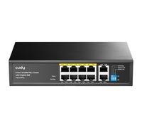 Cudy FS1010PG Commutateur PoE + 8 Ports avec 2 Ports Gigabit Uplink 120W, 8*10/100Mbit/s PoE+ @ 120W, Mode Extend/VLAN, 802.3af / at Standard, sans Ventilateur, Watchdog Plug & Play
