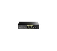 Cudy GS1010P commutateur réseau Gigabit Ethernet (10/100/1000) Connexion Ethernet, supportant l'alimentation via ce port (PoE) Montage sur le bureau ou sur le mur Noir G