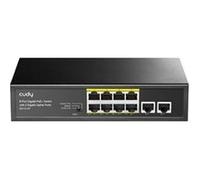 Cudy GS1010P commutateur réseau Gigabit Ethernet (10/100/1000) Connexion Ethernet, supportant l'alimentation via ce port (PoE) Montage sur le bureau ou sur le mur Noir G