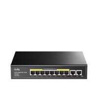 Cudy GS1010PE 10-Port Gigabit PoE+ Commutateur, 120W PoE Marché, 8 PoE/PoE + Ports, 2 Ports Gigabit Uplink, 802.3af/at, sans Ventilateur