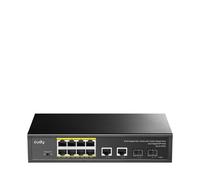 Cudy GS1010PS2 commutateur réseau Gigabit Ethernet (10/100/1000) Connexion Ethernet, supportant l'alimentation via ce port (PoE) Noir