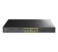 Cudy Commutateur Gigabit Ethernet Non Managé PoE+ GS1020PS2 16 ports 200W, 2 SFP, Rack 19"
