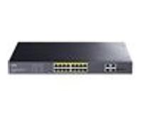 Cudy Commutateur Gigabit Ethernet Non Managé PoE+ GS1020PS2 16 ports 200W, 2 SFP, Rack 19"