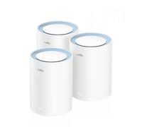 Cudy M1200 3-PACK système Wi-Fi maillé Bi-bande (2,4 GHz / 5 GHz) Wi-Fi 5 (802.11ac) Blanc 1 Interne