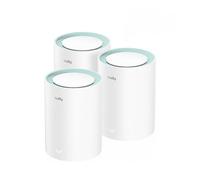 Cudy M1300 3-PACK système Wi-Fi maillé Bi-bande (2,4 GHz / 5 GHz) Wi-Fi 5 (802.11ac) Blanc 1 Interne