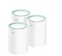 Cudy M1300 3-PACK système Wi-Fi maillé Bi-bande (2,4 GHz / 5 GHz) Wi-Fi 5 (802.11ac) Blanc 2 Interne