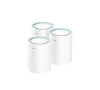 Cudy M1300-3-PACK Système Wi-Fi Mesh Bi-bande AC1300 (2.4/5GHz) 802.11ac, 3 unités, 1 port RJ-45, 16Mo RAM, 128Mo Flash, Antennes Internes, Support VPN