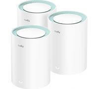 Cudy M1300 3-PACK système Wi-Fi maillé Bi-bande (2,4 GHz / 5 GHz) Wi-Fi 5 (802.11ac) Blanc 1 Interne